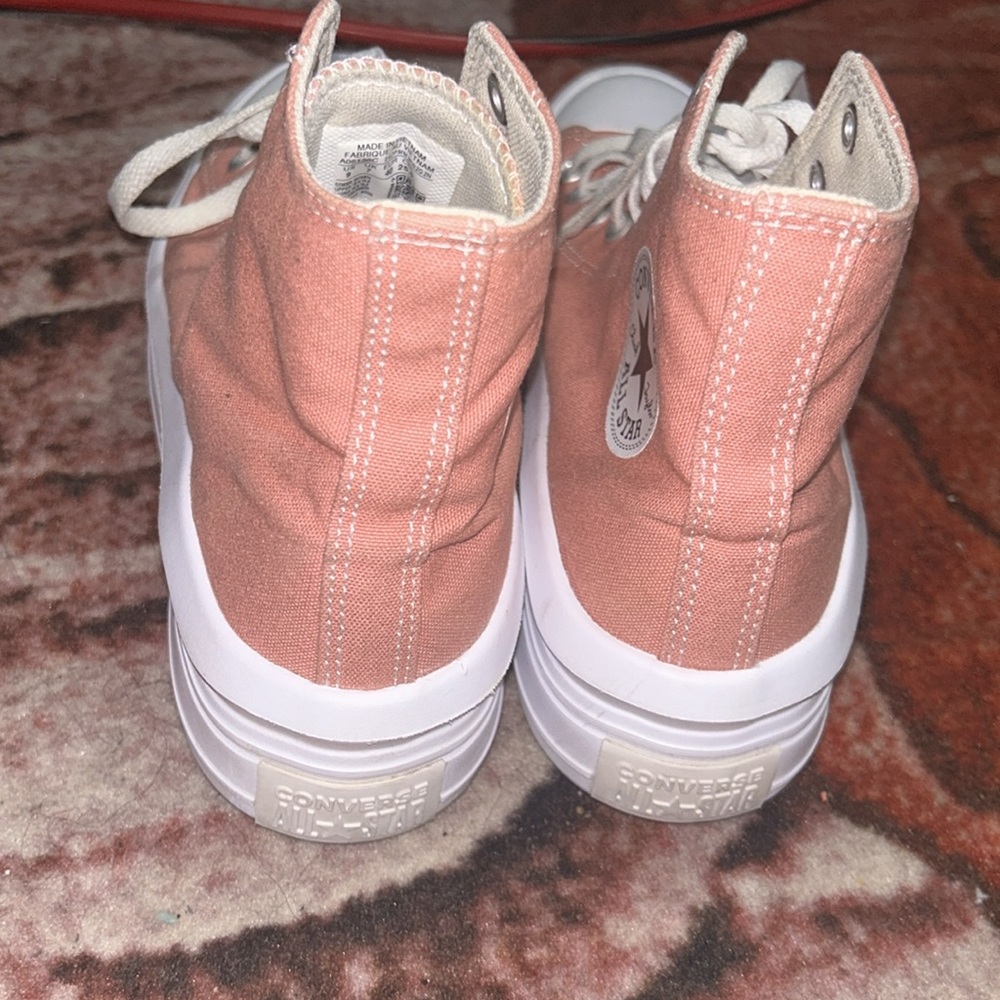 Pink Converse Chuck Taylor All Star Platform Shoes - Picture 4 of 5